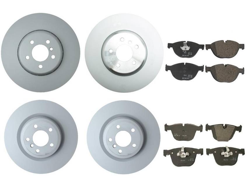 BMW Brake Kit - Pads and Rotors Front &  Rear (374mm/370mm)